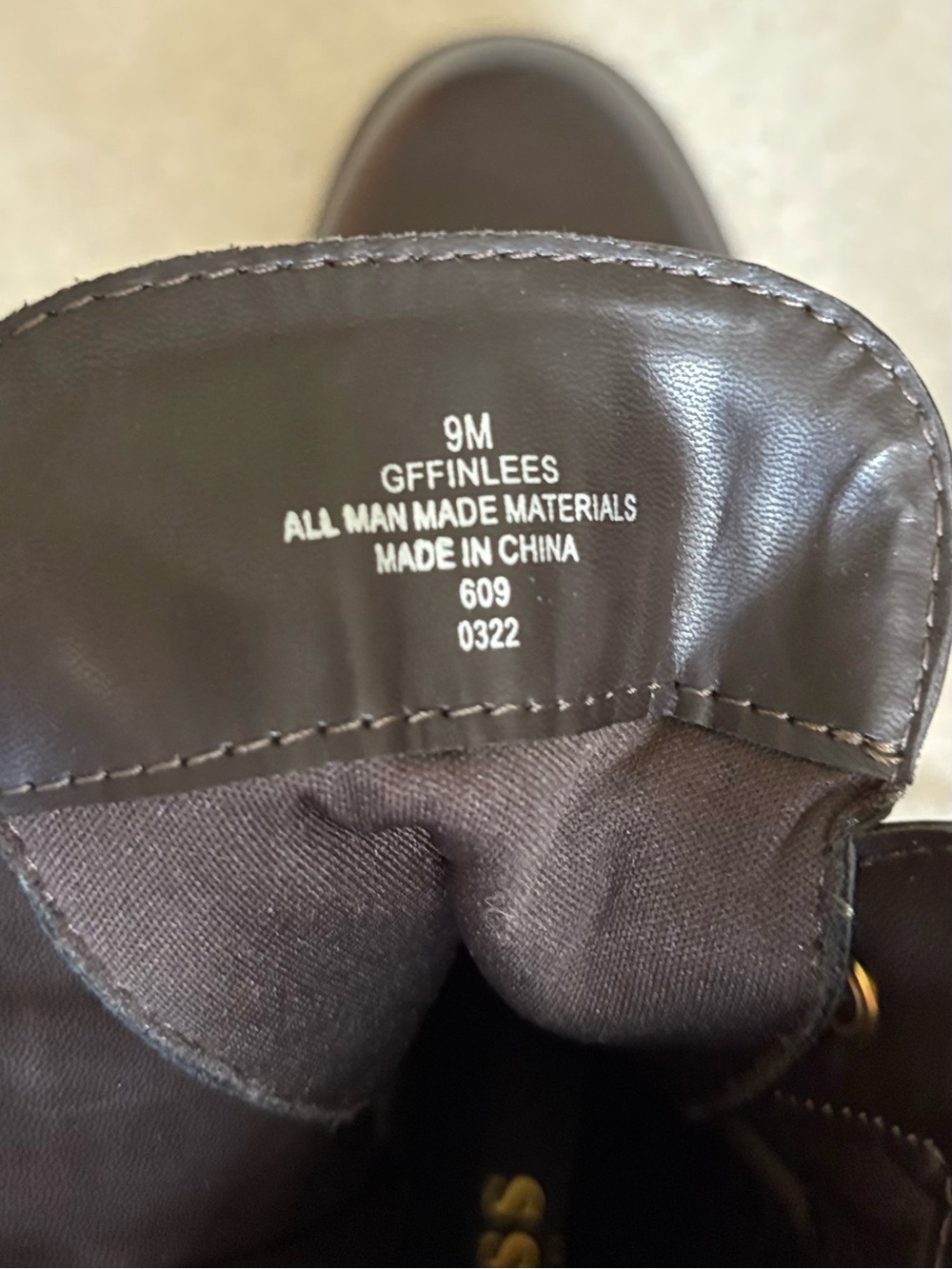 NWOT GUESS Combat Boots Dark Brown Women's Size 9 - Picture 5 of 14